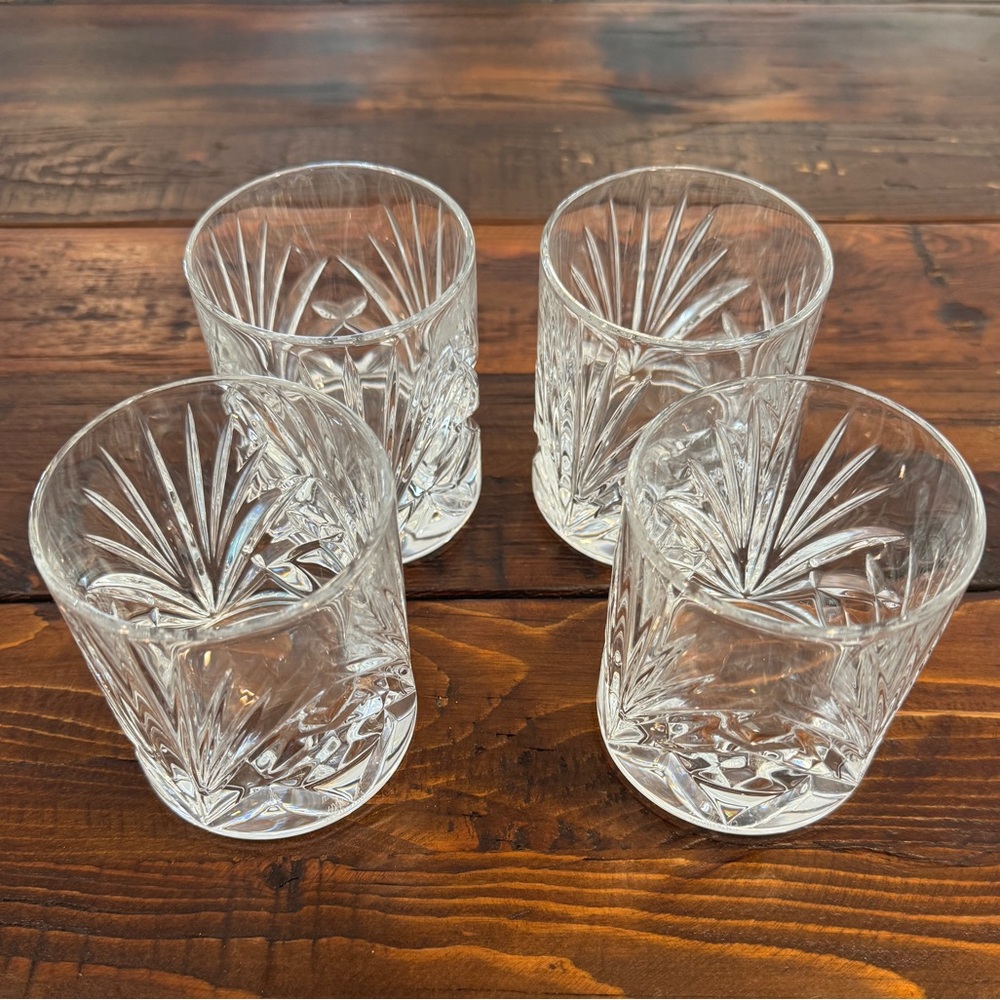 Marquis by Waterford Newberry Double Old Fashion Glasses Set of 4. EUC.